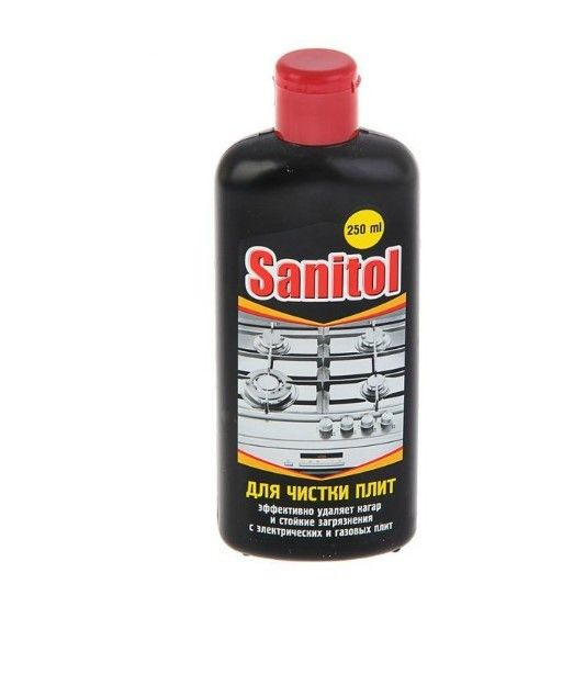 Чистящее средство Sanitol Для плит, от нагара и стойких загрязнений, 250 мл (ЧС-022)  #1