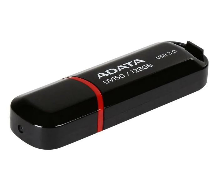Память USB Flash 128 ГБ A-DATA (AUV150-128G-RBK) - USB 3.0, USB Type-A, вид закрывания - Колпачок, пластик #1