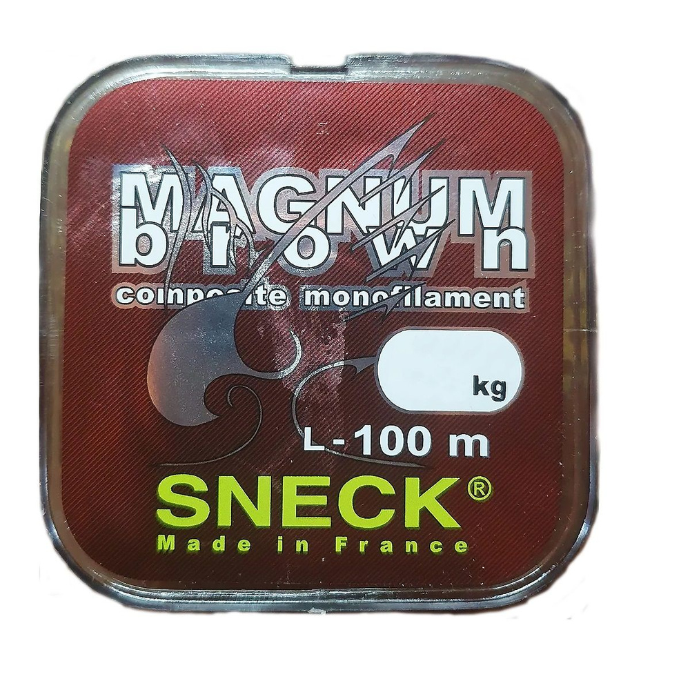 Леска монофильная для рыбалки Sneck Magnum Brown d-0,30, 100m, 1 штука  #1