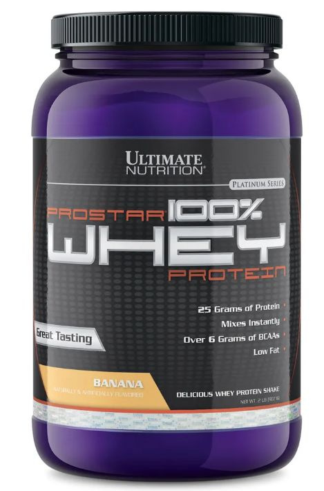 ProStar 100% Whey Protein Ultimate Nutrition (907 гр) Банан - купить с ...