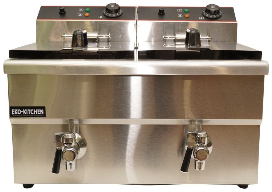 Фритюрница EKO-KITCHEN FF-24L серебристый #1