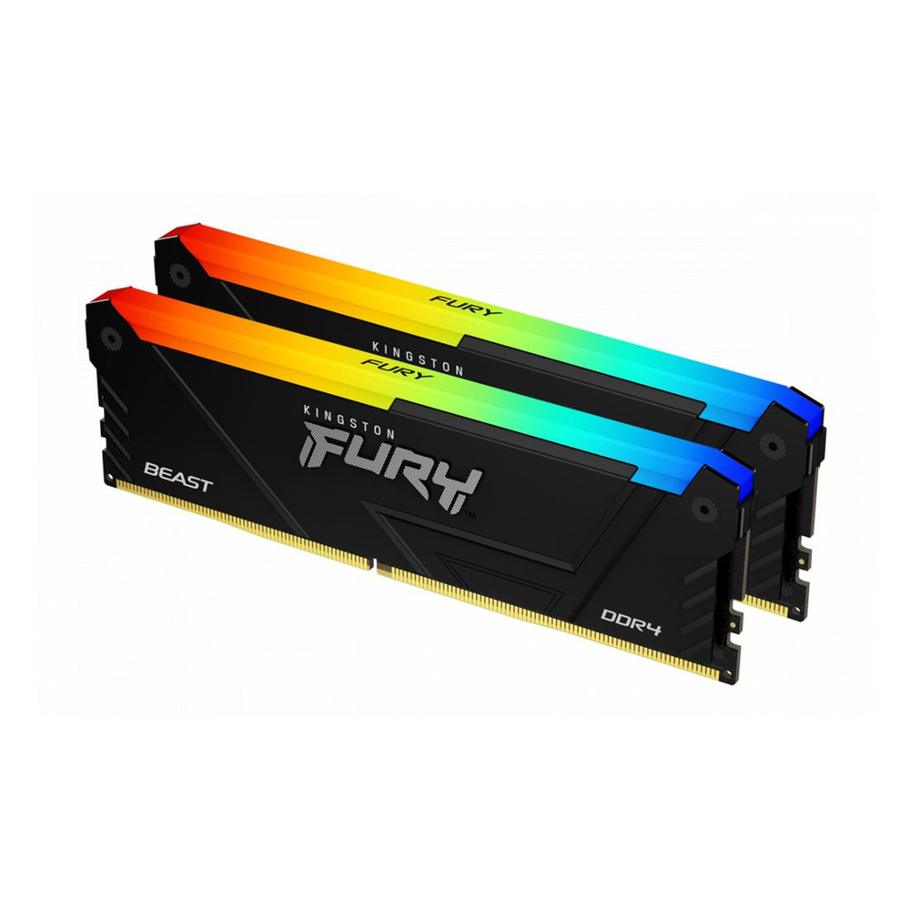 Kingston Оперативная память Комплект модулей памяти FURY Beast RGB KF432C16BB2AK2/16 DDR4 16GB (Kit 2x8GB) #1