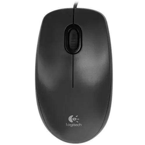 Logitech Мышь проводная Optical Mouse Dark Grey (910-001793/910-001794), черный #1