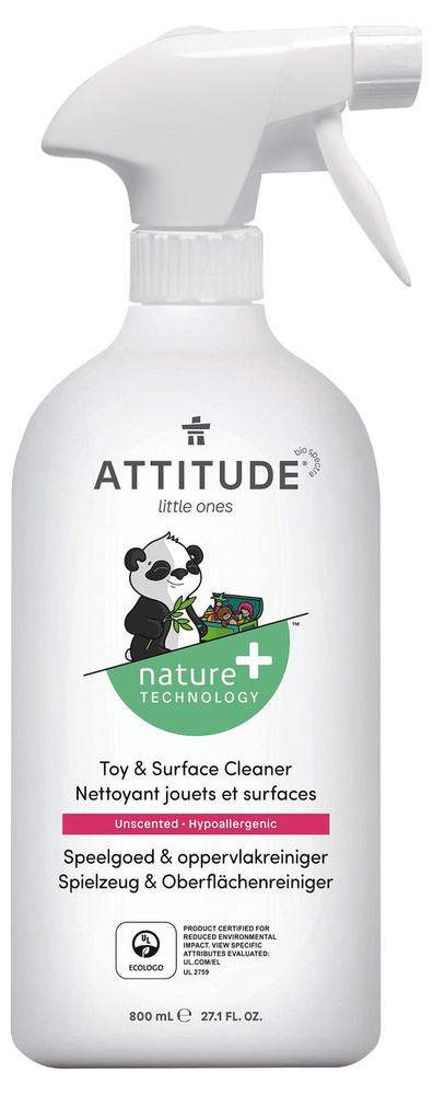 Attitude Экологический очиститель для игрушек и игровых поверхностей Гипоаллергенный Без запаха 800 мл #1
