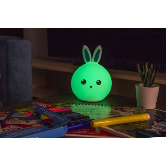 Светодиодный ночник светильник настольный Rombica LED Bunny Кролик / Зайчик, синтетический каучук, 4 #1