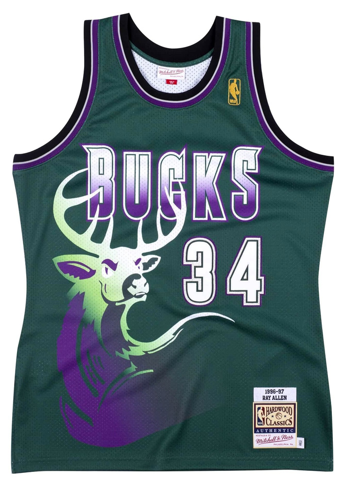 Майка Milwaukee Bucks 1996-97 Ray Allen 34 #1