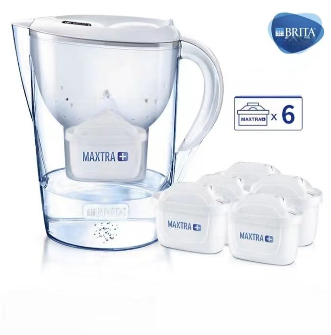 Фильтр-бак Brita, фильтрация питьевой воды, очиститель воды, 3,5 л, белый, шесть стержней в одной кастрюле #1