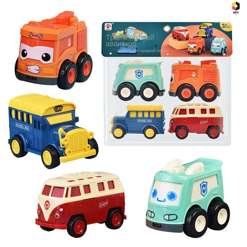 Инерционная игрушечная машинка, мультфильм, набор, подарок, детские ...