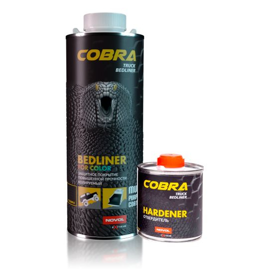 Защитное покрытие колеруемое NOVOL COBRA Truck Bedliner с отвердителем  #1