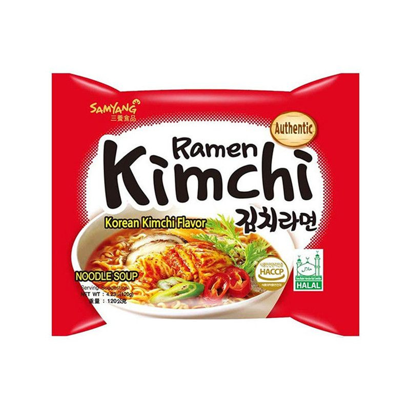 Samyang Лапша быстрого приготовления Кимчи рамен со вкусом кимчи, 120 г  #1