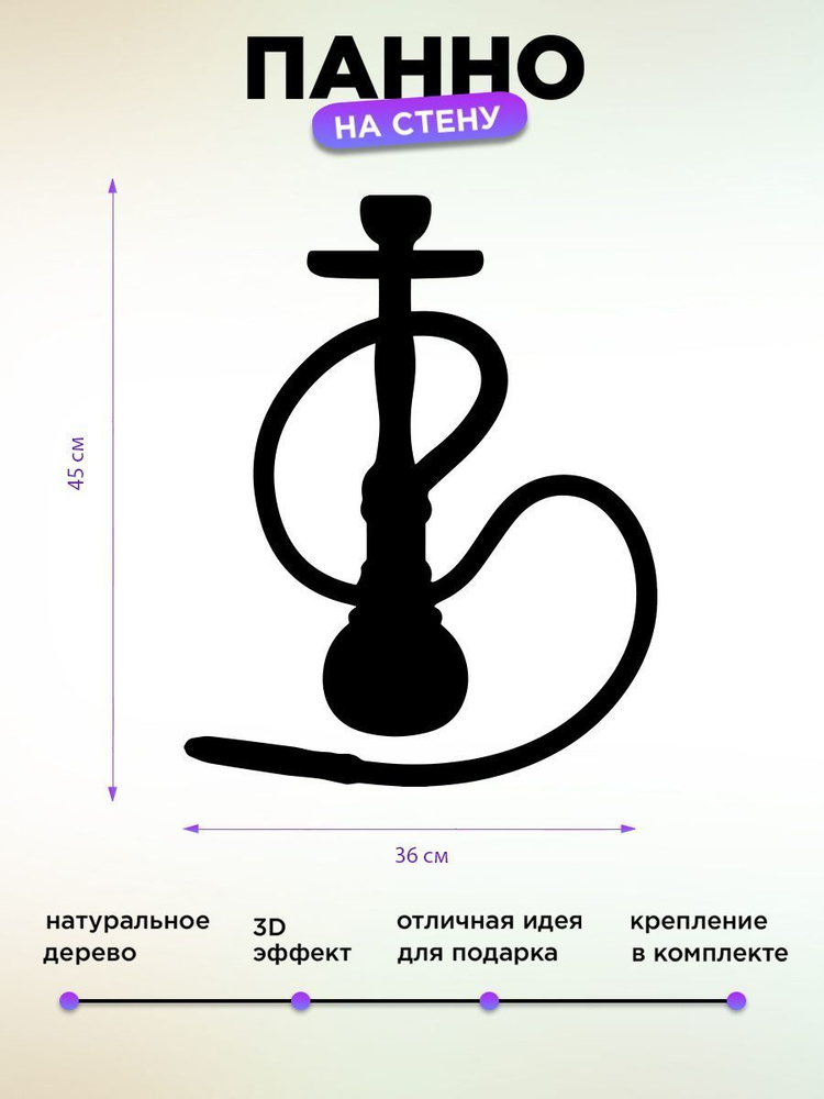 Панно на стену для интерьера Кальян #1