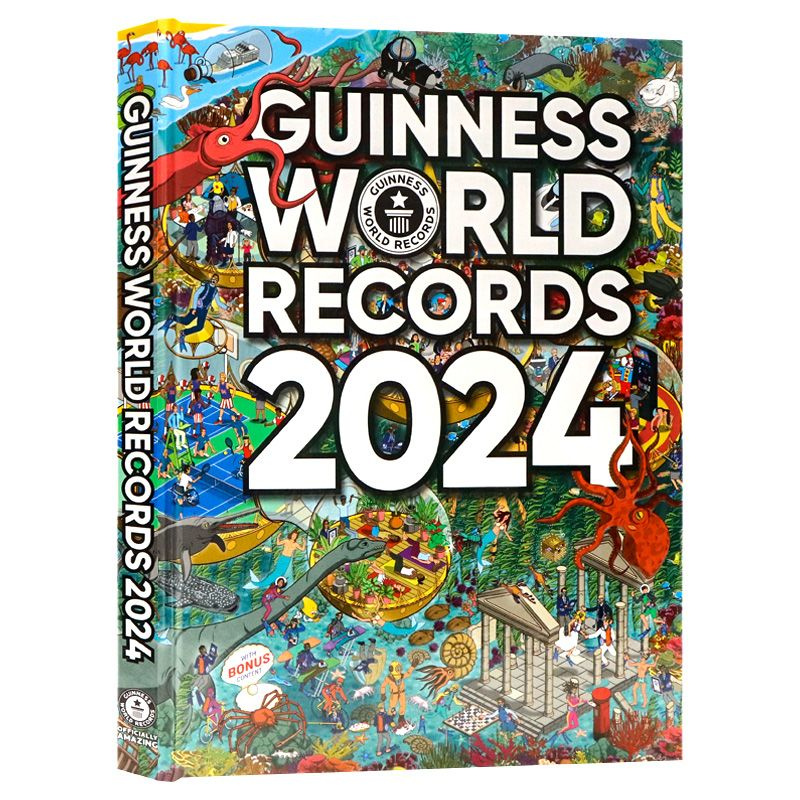 Spot Guinness World Records 2024 English Original Edition Книга рекордов Гиннесса 2024 Тысячи странных #1