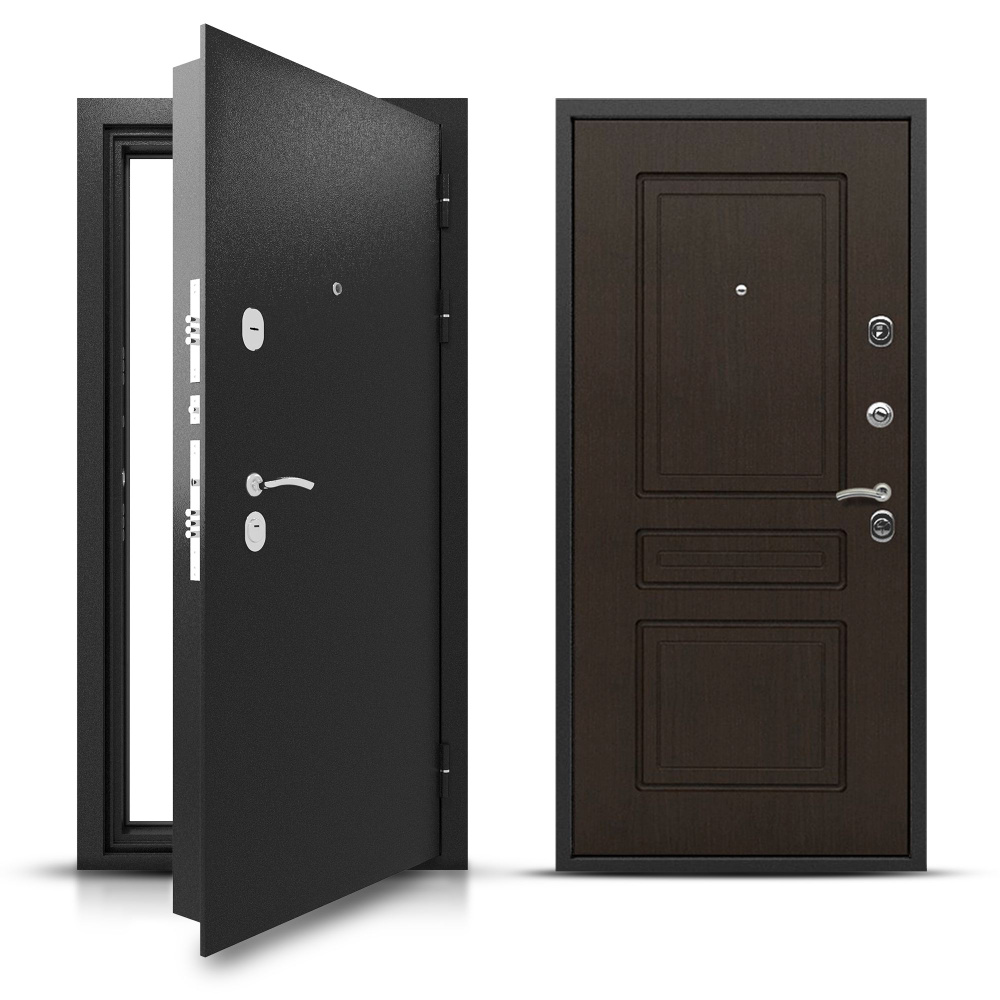 Дверь входная металлическая ДПБ "Гранит Классика", 960х2050, Правое открывание / Венге, Дверь для квартиры #1