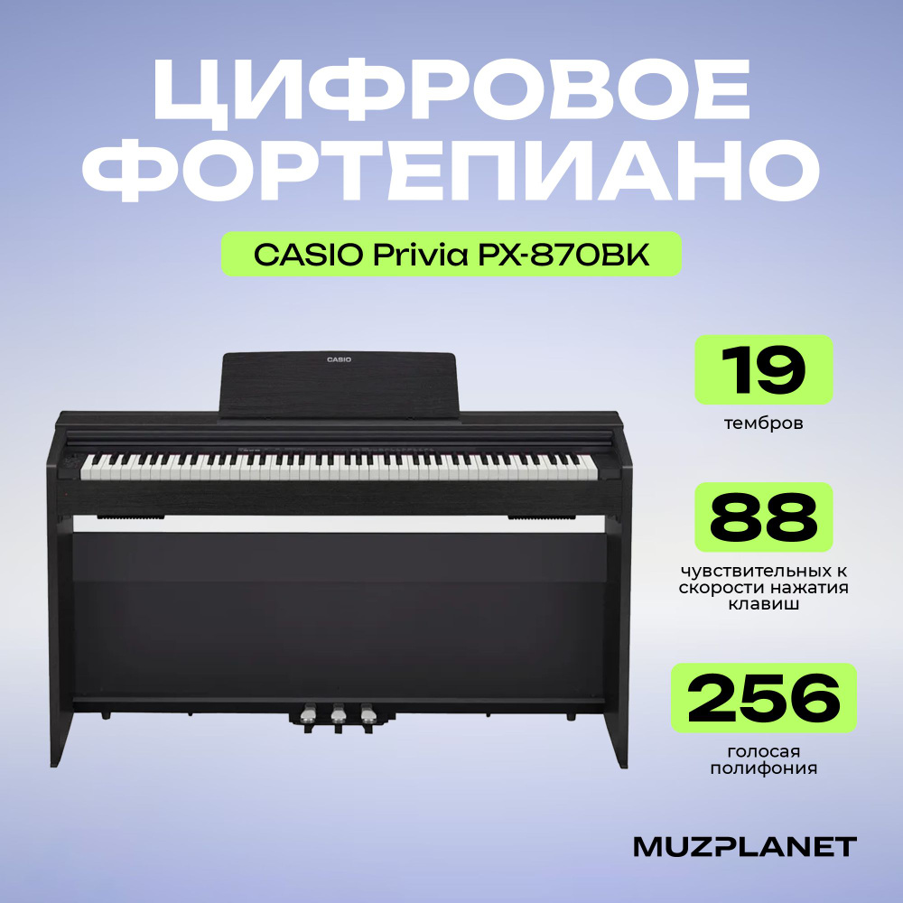 CASIO Privia PX-870BK Цифровое фортепиано #1