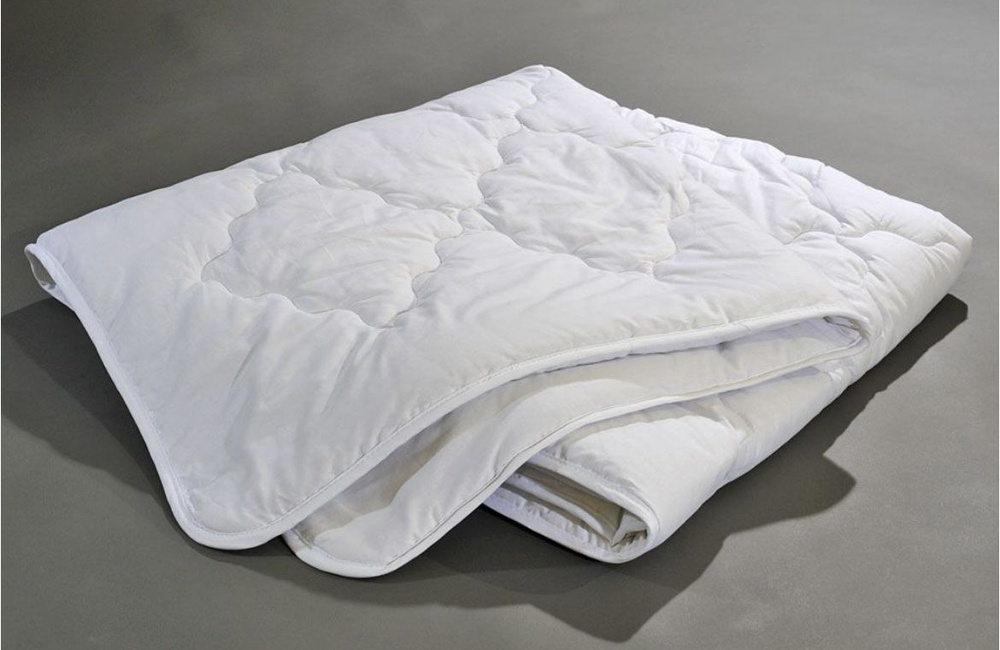 Одеяло 1,5 спальный 140x205 см, Всесезонное, с наполнителем Вата, комплект из 1 шт  #1