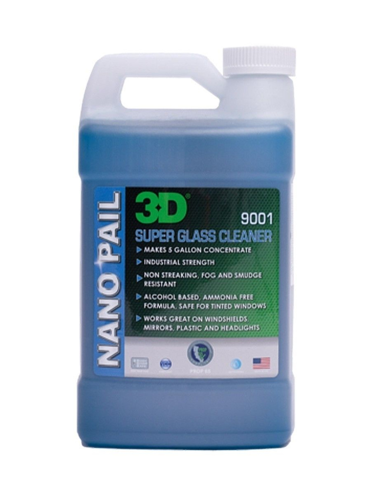 3D Super Glass Cleaner - очиститель стекол на спиртовой основе 1,89л  #1