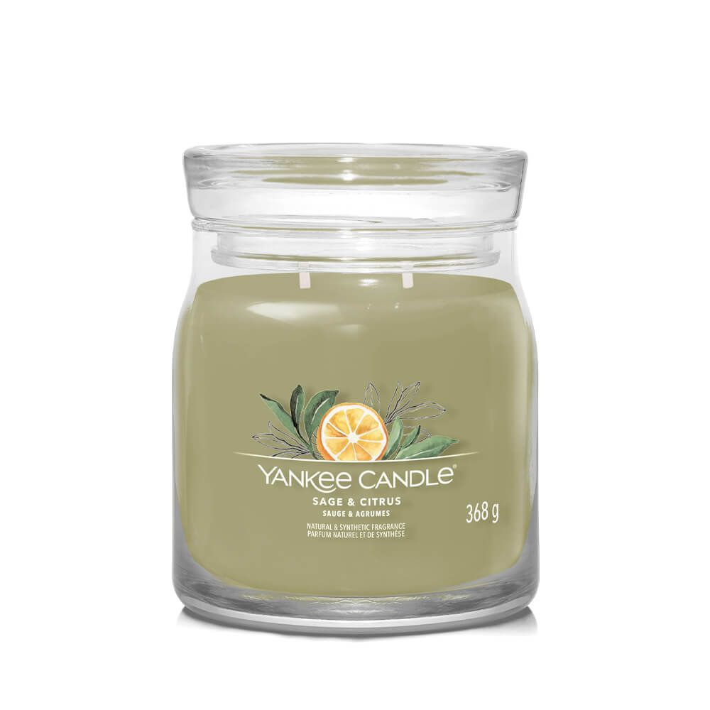 Yankee Candle Свеча ароматическая "Шалфей и цитрус", 11 см х 9 см, 1 шт  #1