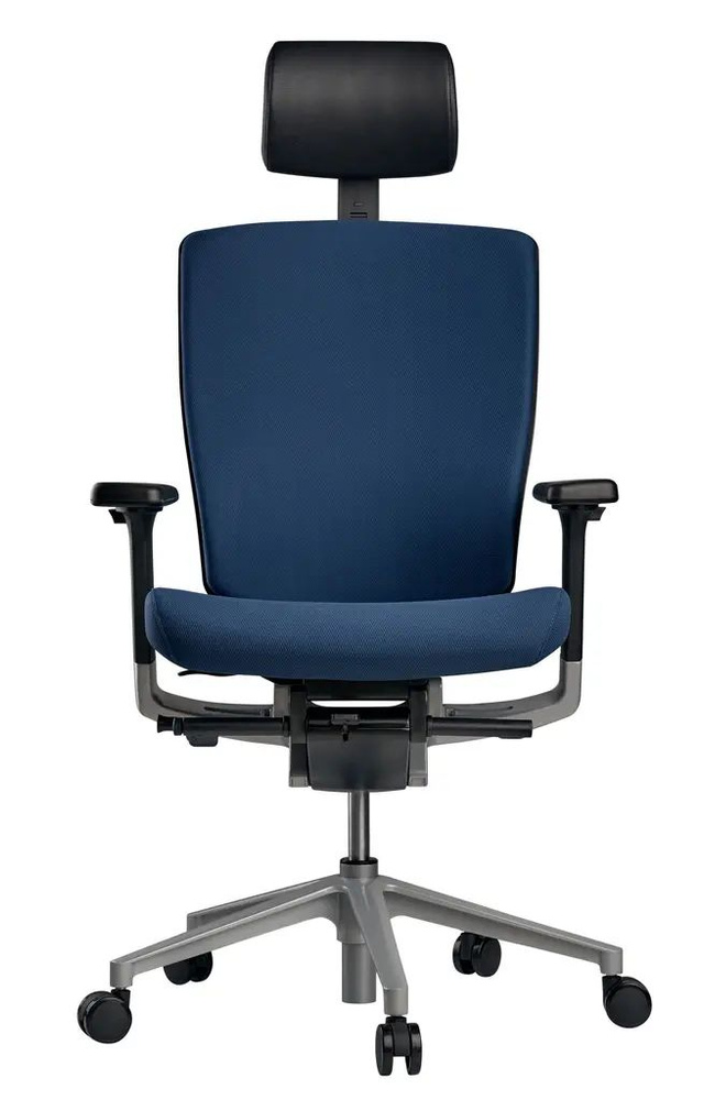 Кресло офисное SCHAIRS AEON-P01S, Цвет: синий / компьютерный стул / на колёсах / до 120 кг  #1