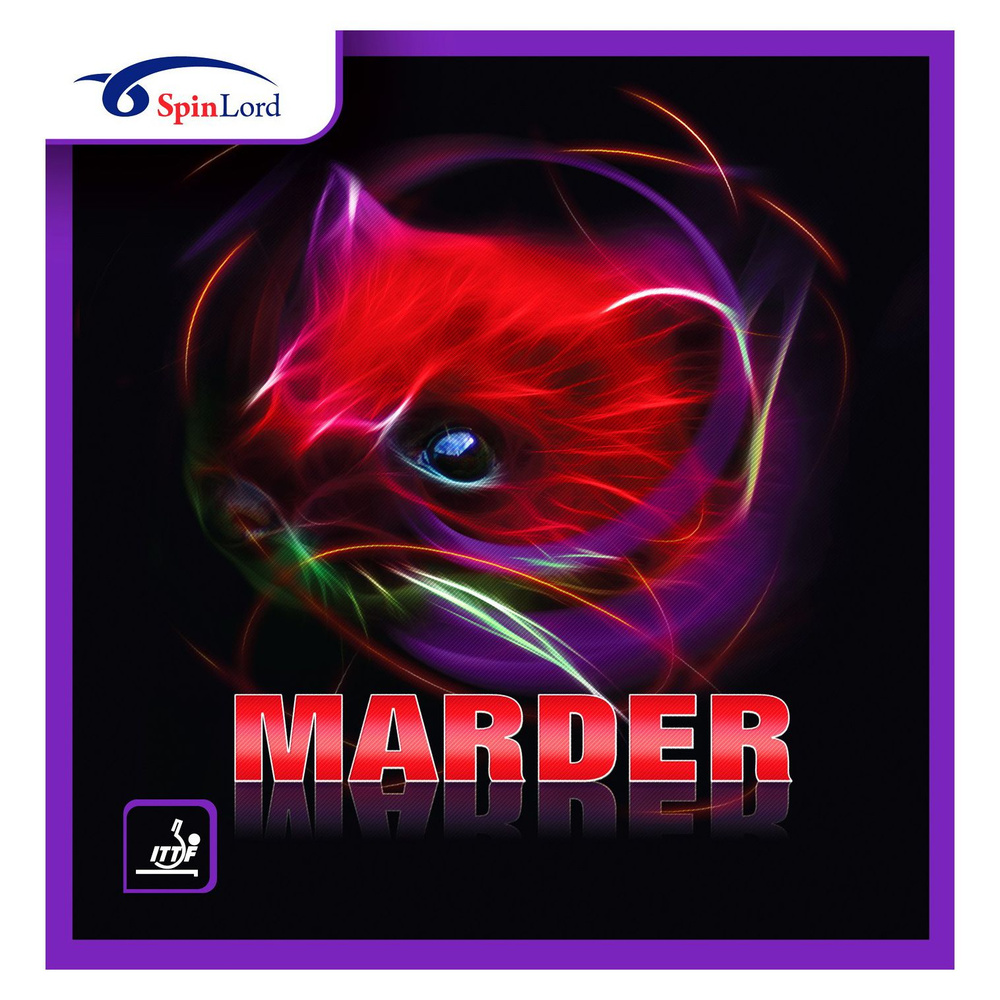 Накладка Spinlord Marder, красная 2.0, гладкая #1