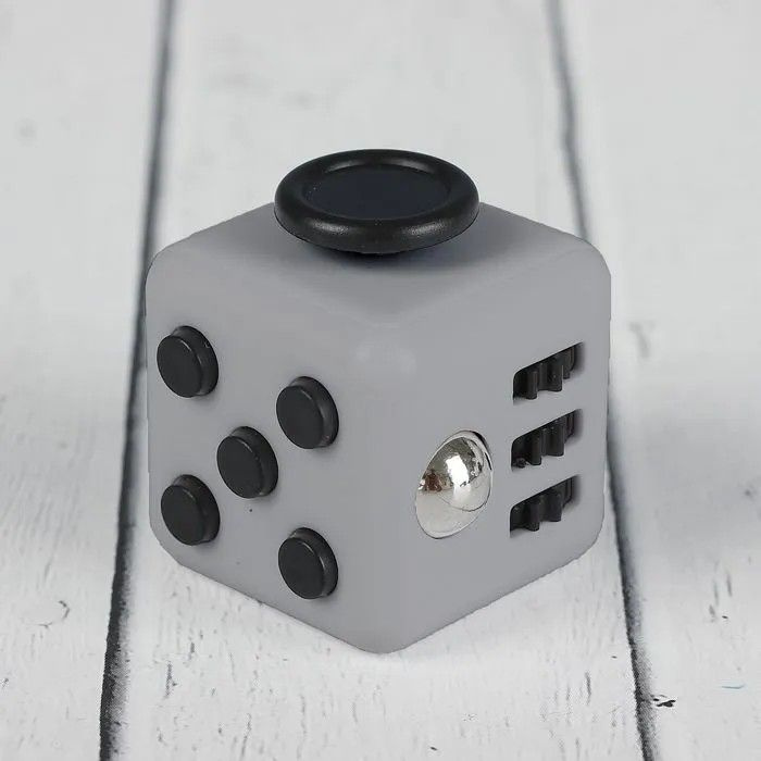 Fidget Cube антистресс кубик фиджет куб, серо-черный #1