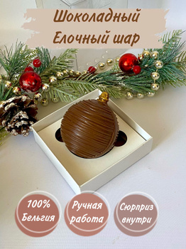 Украшаем новогоднюю елку: шоколадные шары с муссовой начинкой