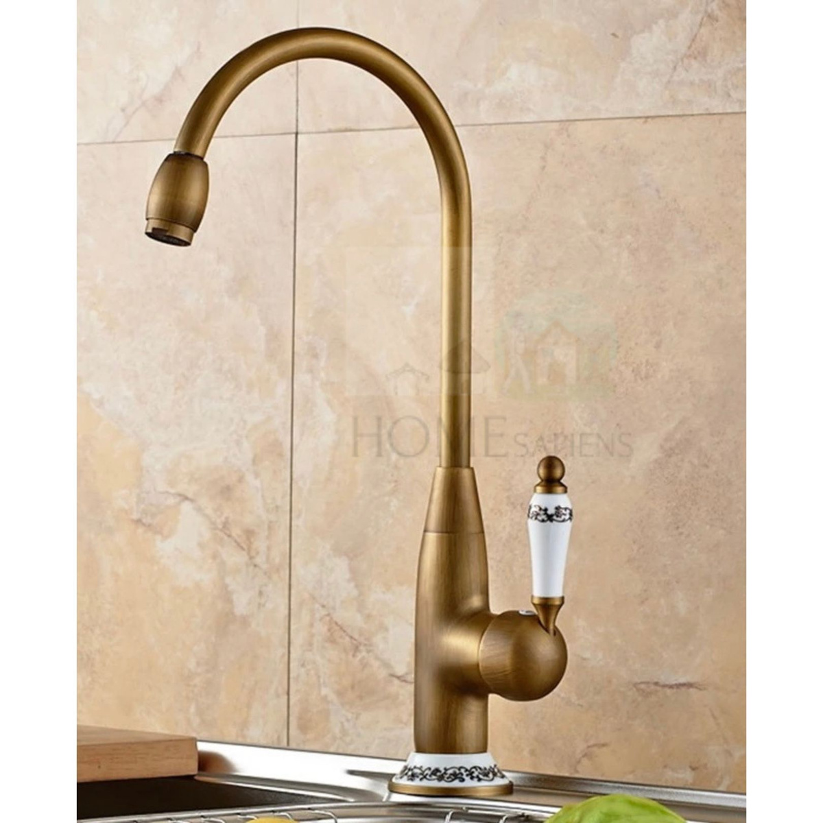 Смеситель для кухни MATRIX (бронза) ретро, итальянский кран для ванной ...