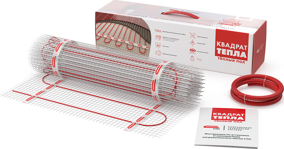 Теплый пол СТН Квадрат тепла КМ-450 Вт-3,0 кв.м. #1