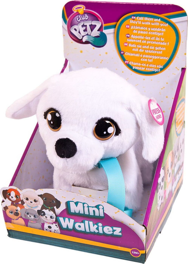 Интерактивная игрушка IMC Toys Club Petz Щенок Mini Walkiez Bichon, ходячий, 99876  #1