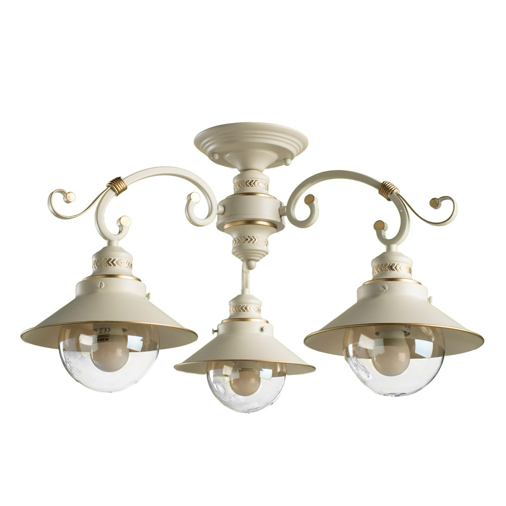 Потолочная люстра Arte Lamp GRAZIOSO A4577PL-3WG / E27 / белый #1