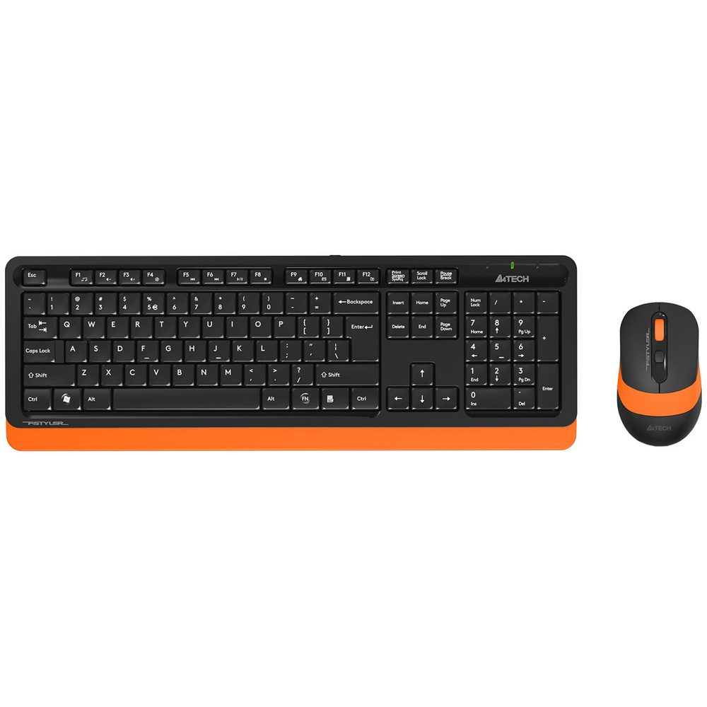 A4Tech Комплект клавиатура+мышь FStyler FG1010 Black/Orange #1