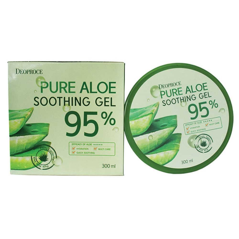 Deoproce Pure Aloe Soothing Gel 95% универсальный гель с алоэ для лица и тела (300мл.)  #1