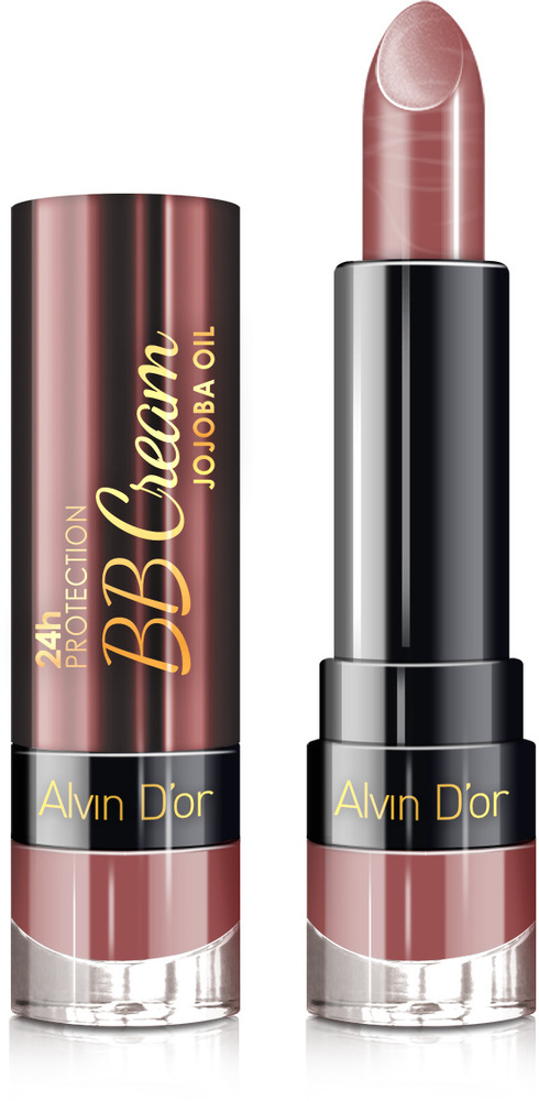 Alvin D'or, Губная помада 24h BB Cream (тон 16 Сладкая карамель) #1