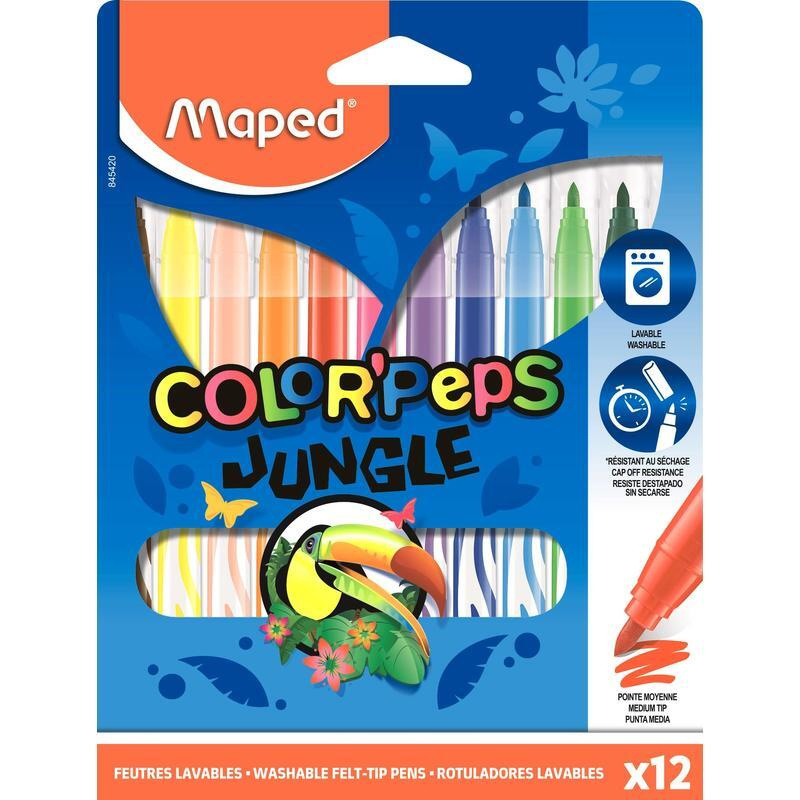 Фломастеры Maped Color'peps Jungle набор 12 цветов #1