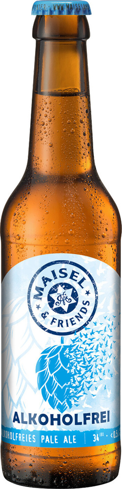 Безалкогольный светлый эль Maisel & Friends Pale Ale, 4 шт по 0.33л #1