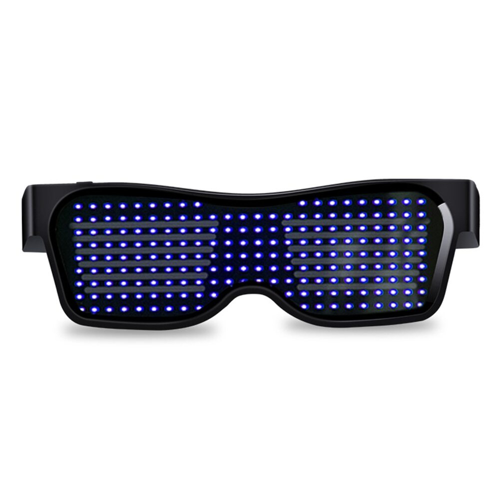 светящиеся очки с текстом Eyeglasses, синий #1