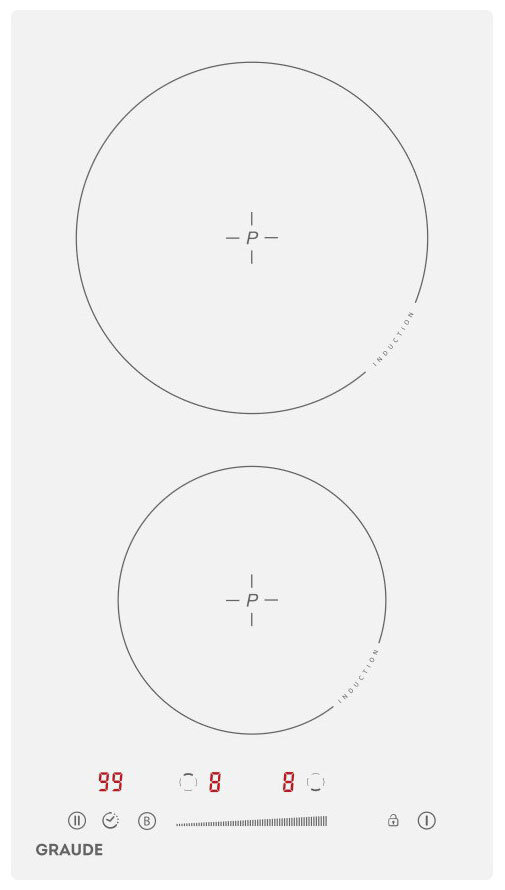 GRAUDE Электрическая варочная панель IK 30.1 W, белый #1