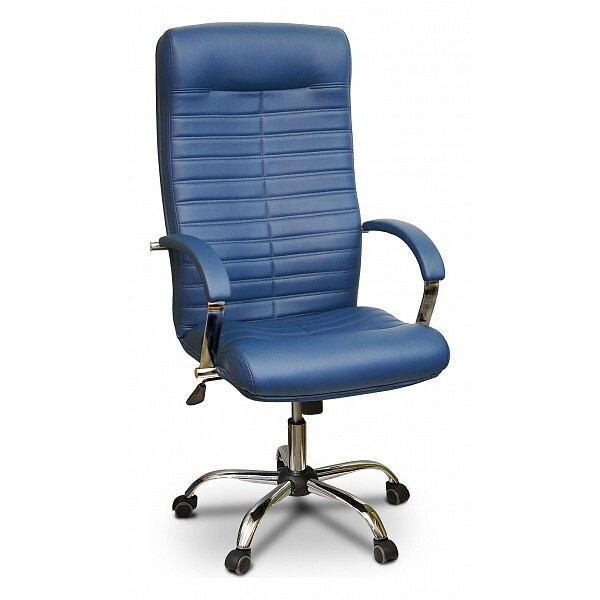 Креслов Игровое компьютерное кресло, Экокожа, синяя #1