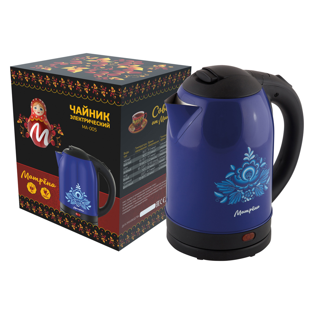 Матрёна Электрический чайник 006751, синий #1