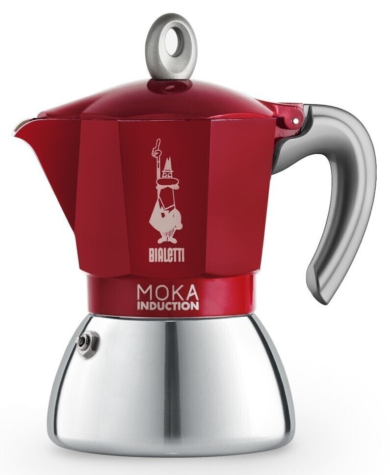 Кофеварка гейзерная Bialetti Moka Induction, красная, на 6 чашек #1