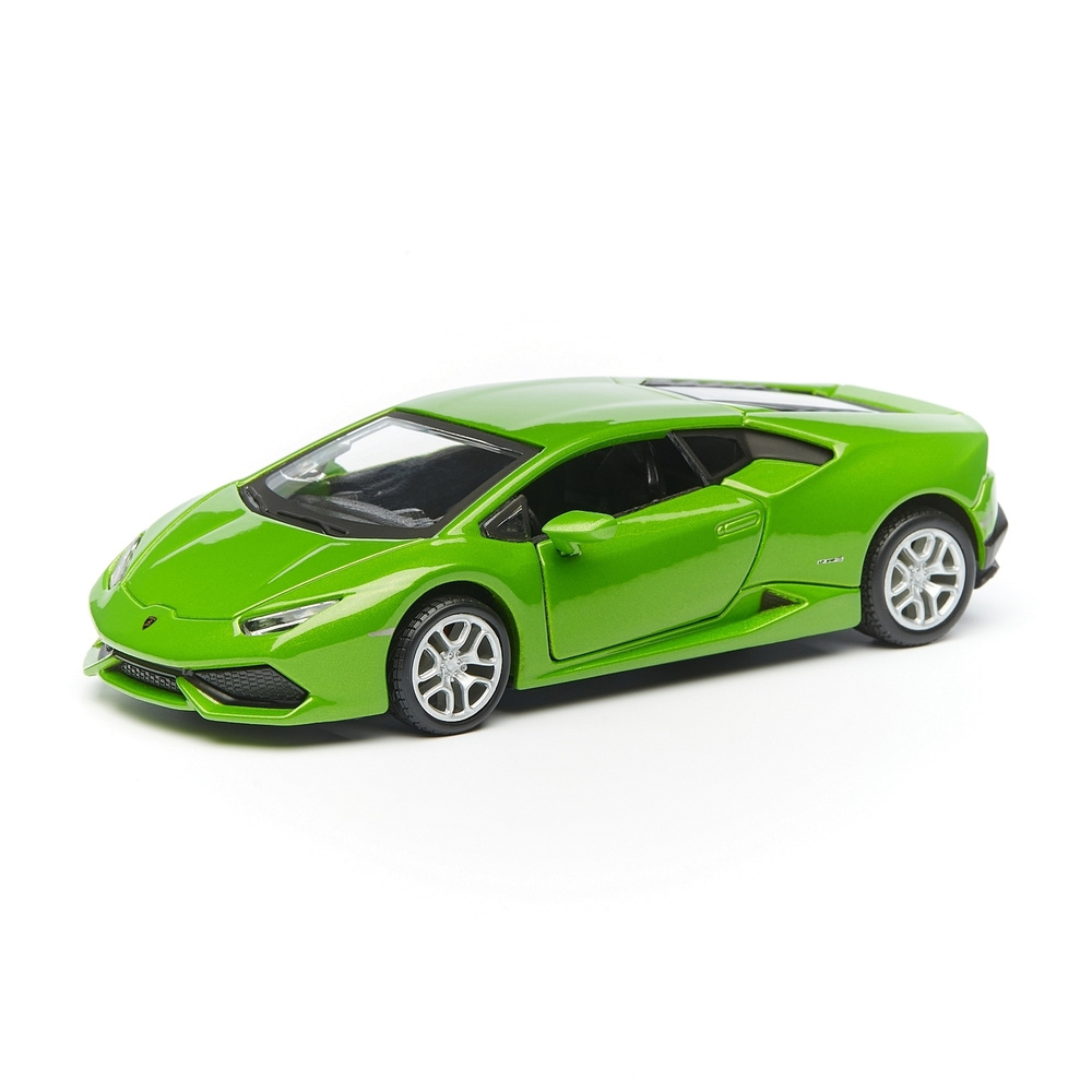 Машинка металлическая Lamborghini Huracan LP 610-4, открывающиеся двери, вращающиеся резиновые колеса, #1