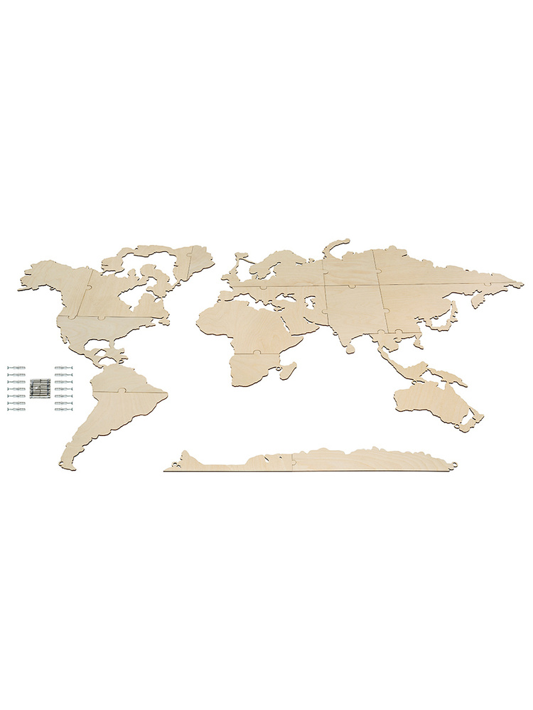 Подложка для карты мира 1600х850 с дистанционными держателями  #1
