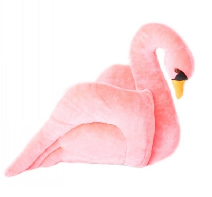 Кресло игрушка Лебедь розовый #1