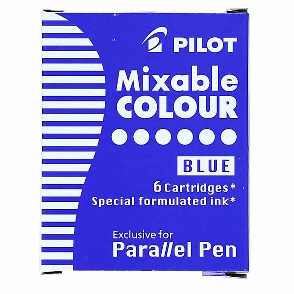 Чернильный картридж Pilot Parallel Pen синий (6 штук в упаковке) IC-P3-S6 (L)  #1