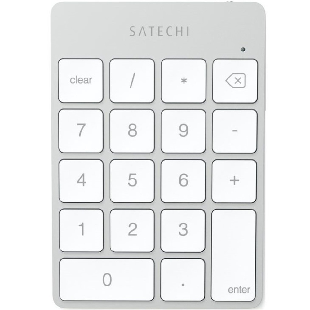 Satechi Клавиатура беспроводная Slim Rechargeable Aluminum Bluetooth Keypad, серебристый  #1