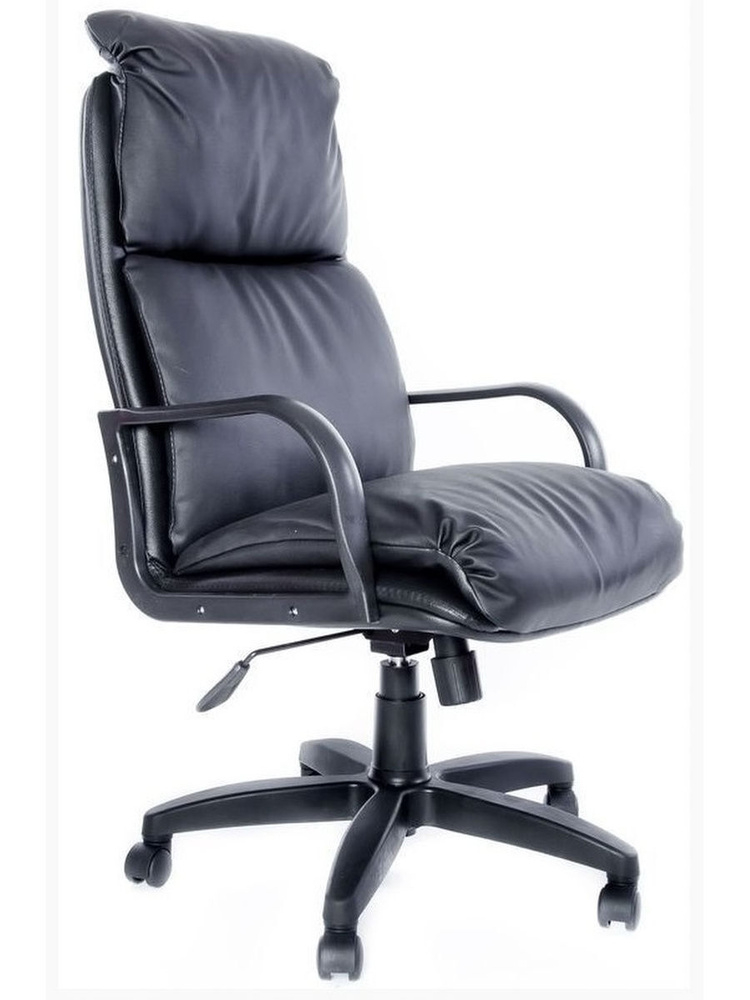ЕвроСтиль Офисное кресло Компьютерное кресло Надир, Искусственная кожа, черный  #1