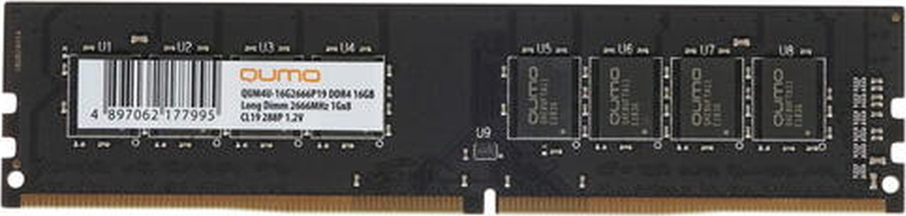 QUMO Оперативная память DDR4 2666 МГц 1x16 ГБ (QUM4U-16G2666P19) #1