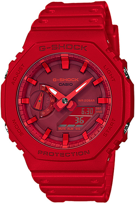 Противоударные мужские наручные часы Casio G-Shock GA-2100-4A с подсветкой, будильником и секундомером #1