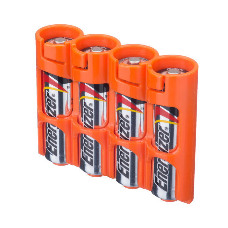 Бокс для батареек STORACELL AA 4-pack (оранжевый) #1