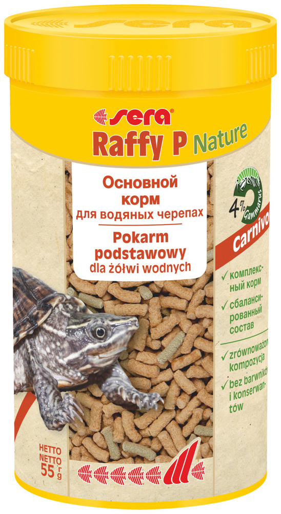 Корм для рептилий Sera RAFFY P Nature 250мл #1