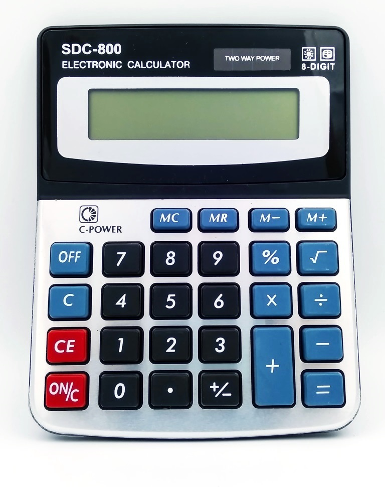 Калькулятор 8 разрядов настольный малый SDC-1800/SDC-800 для вычислений, калькулятор для ЕГЭ для школы #1